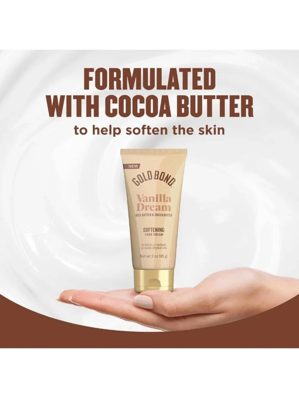 Luxurious Vanilla Dream Hand Cream Set - Softening Shea & Cocoa Butter, 4 Pack
